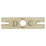 personalised initials wooden wine butler