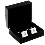 Initials and Age Square Cufflinks 