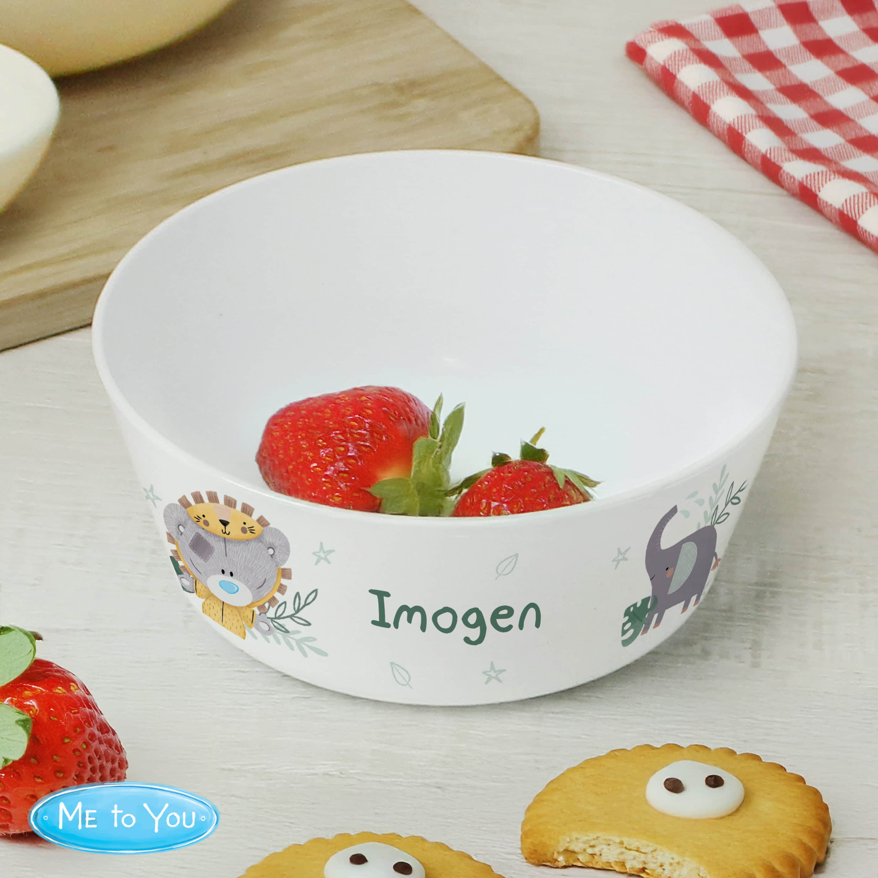 Personalised Kids Plastic Bowl – Tiny Tatty Teddy Bowl