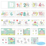personalised Tiny Tatty learning book showing all the pages inside the book