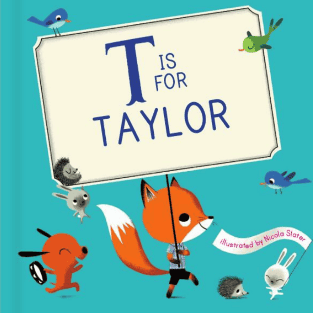 m is for me personalised alphabet book front cover