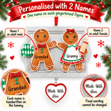 personalised made with love gingerbread christmas tree decoration