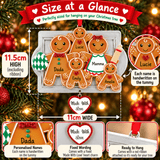 personalised made with love gingerbread christmas tree decoration
