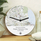 personalised map clock