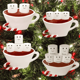 Personalised Marshmallow Family Christmas Tree Decoration