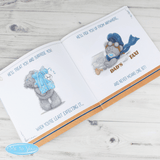 personalised me to you poem book for Daddy showing the personalisation on the inside pages