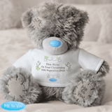personalised me to you religious teddy bear with any message over 3 lines perosnalised on the jumper