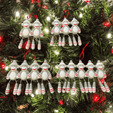 Personalised Monkey Christmas Tree Decoration – 2-5 Names