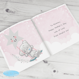 personalised mummy poem book showing illustrations on the inside of the book