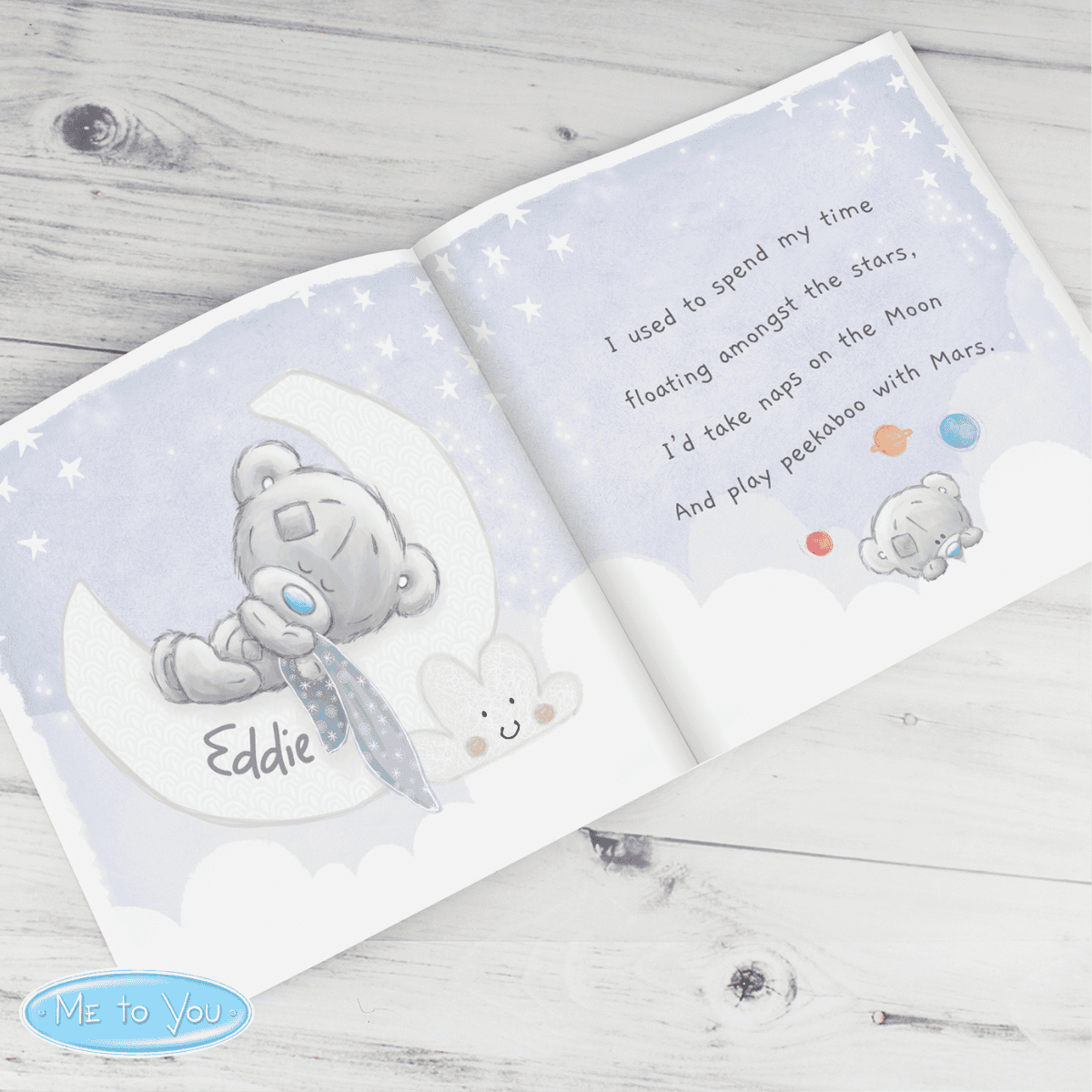 personalised mummy poem book showing illustrations on the inside of the book