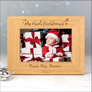 My First Christmas Photo Frame