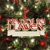 Personalised Nadolig Llawen Tree Decoration