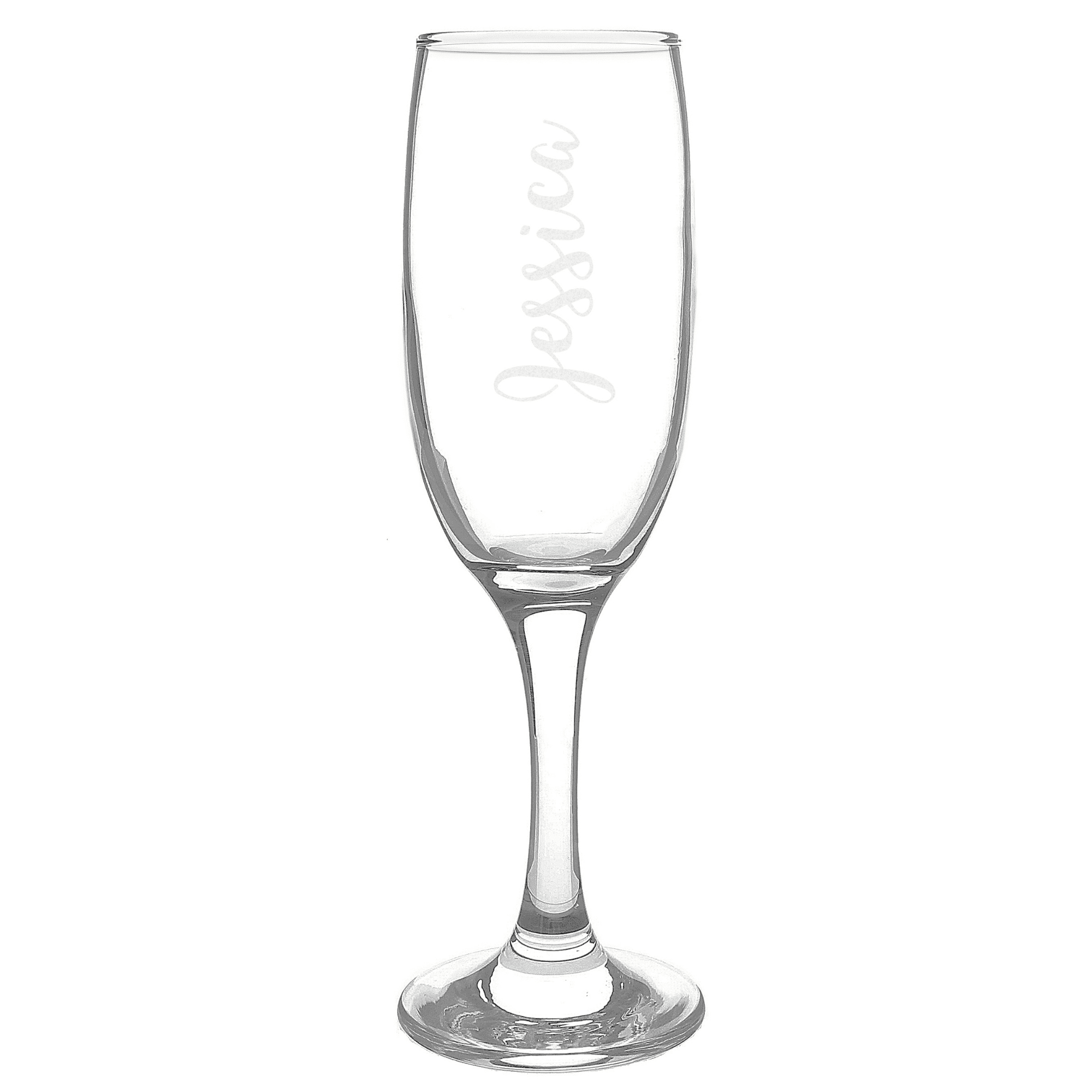 personalised name only prosecco flute