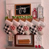 Personalised Stockings on Mantle Tree Decoration