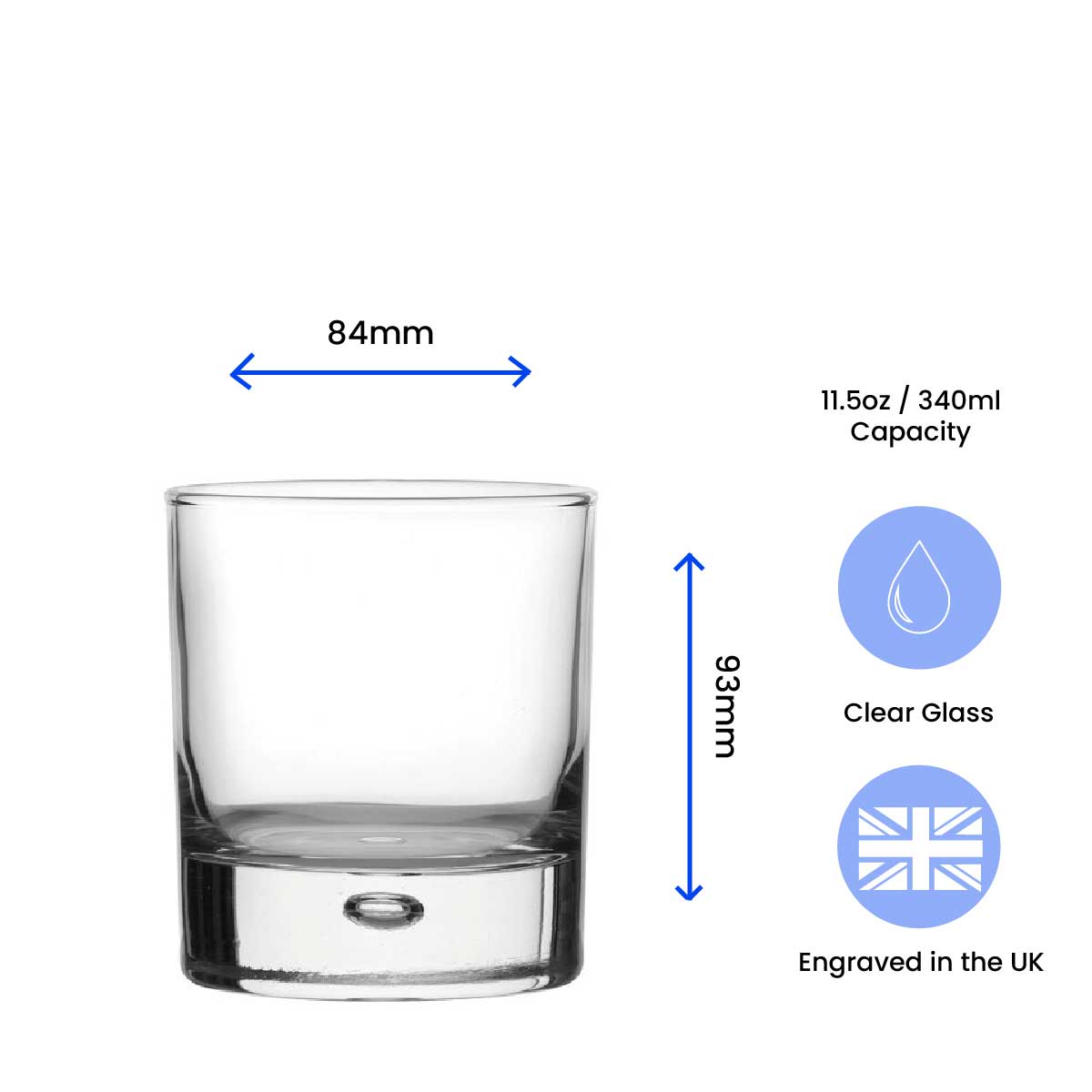 bubble whisky glass