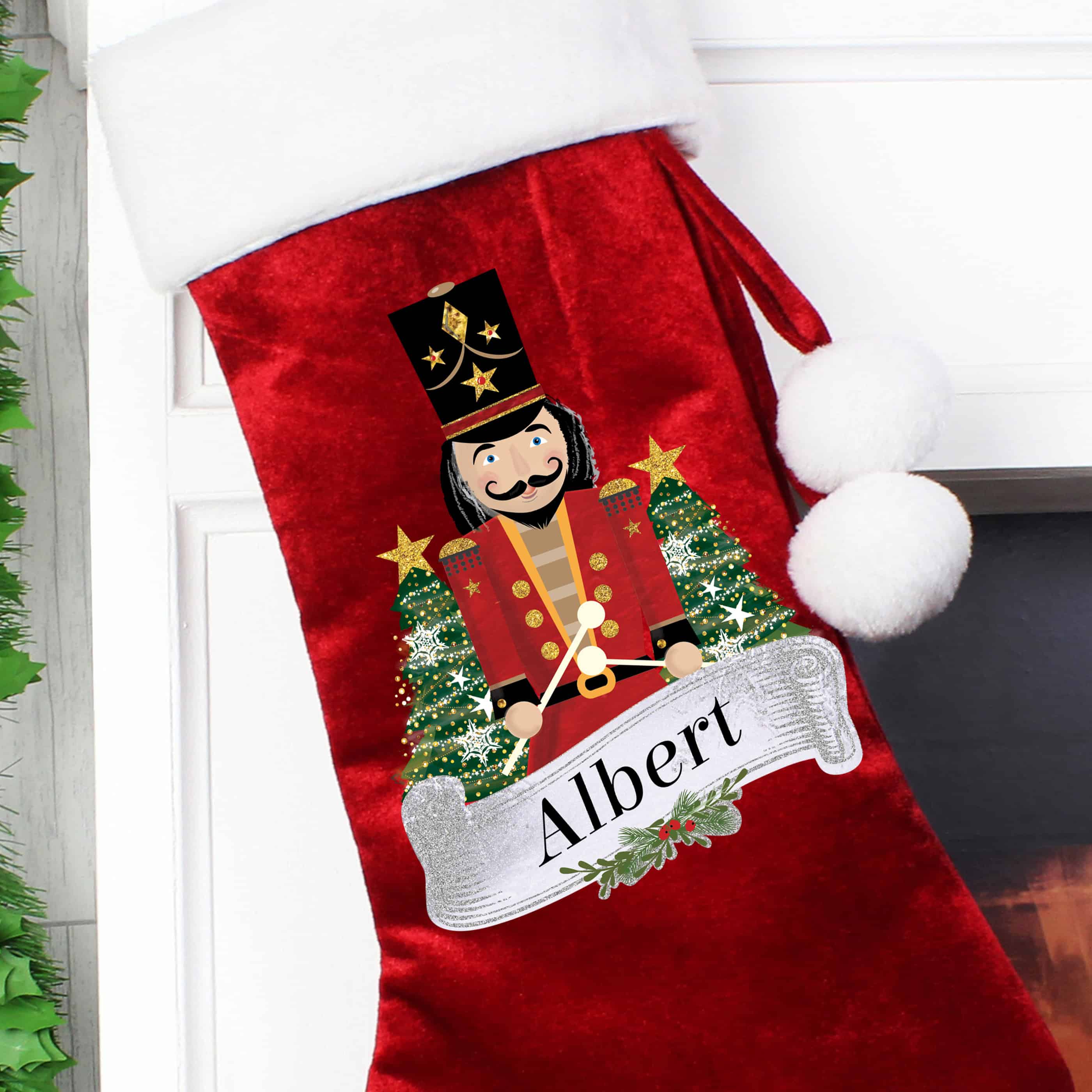 Personalised Nutcracker Christmas Stocking