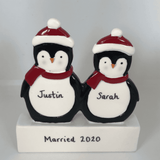 personalised penguin mantle
