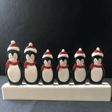 personalised penguin mantle for a family of 6