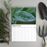 personalised gardening a4 wall calendar