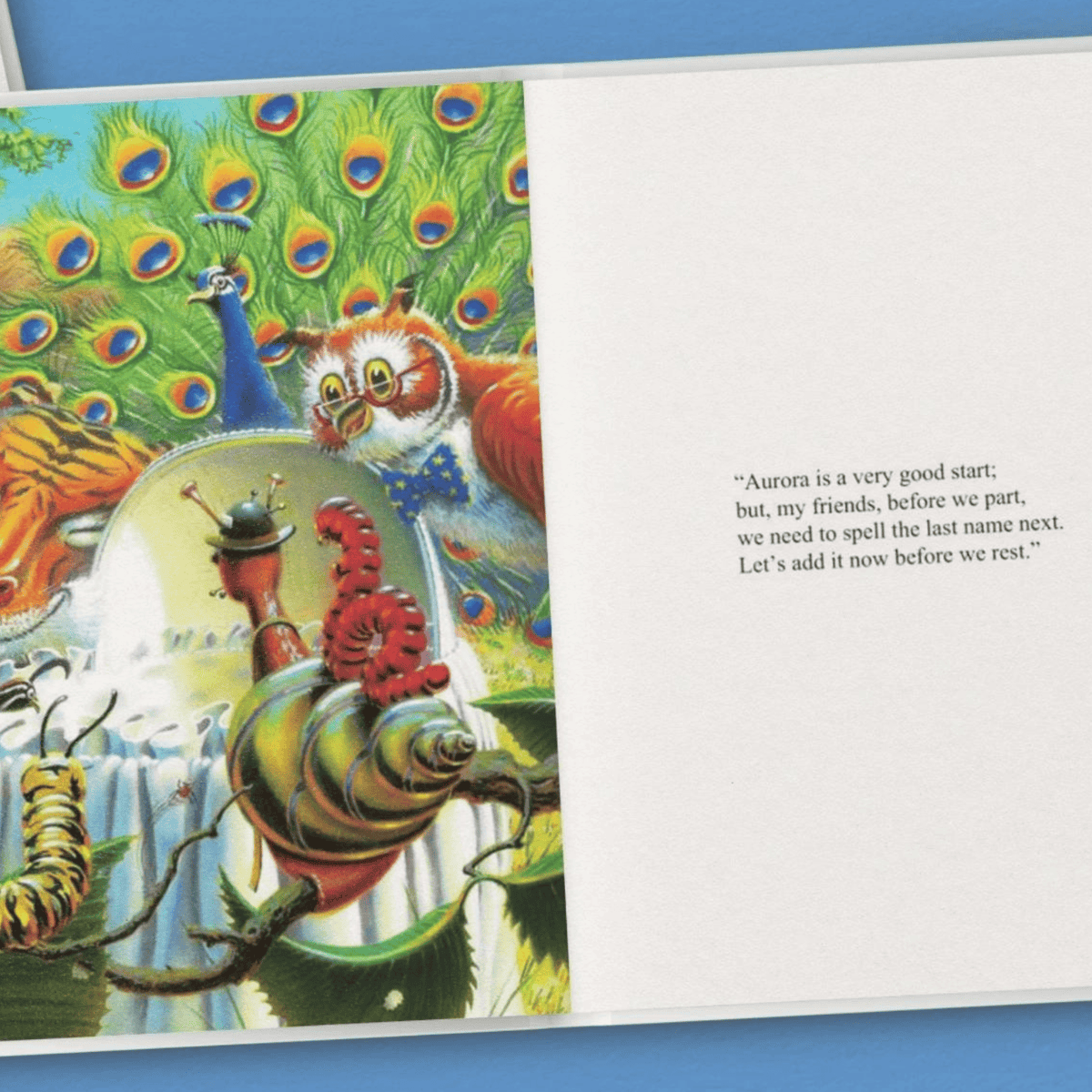 personalised the magic of my name alphabet story book inside page