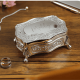 personalised antique style jewellery trinket box