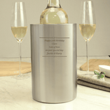 personalised any message wine cooler