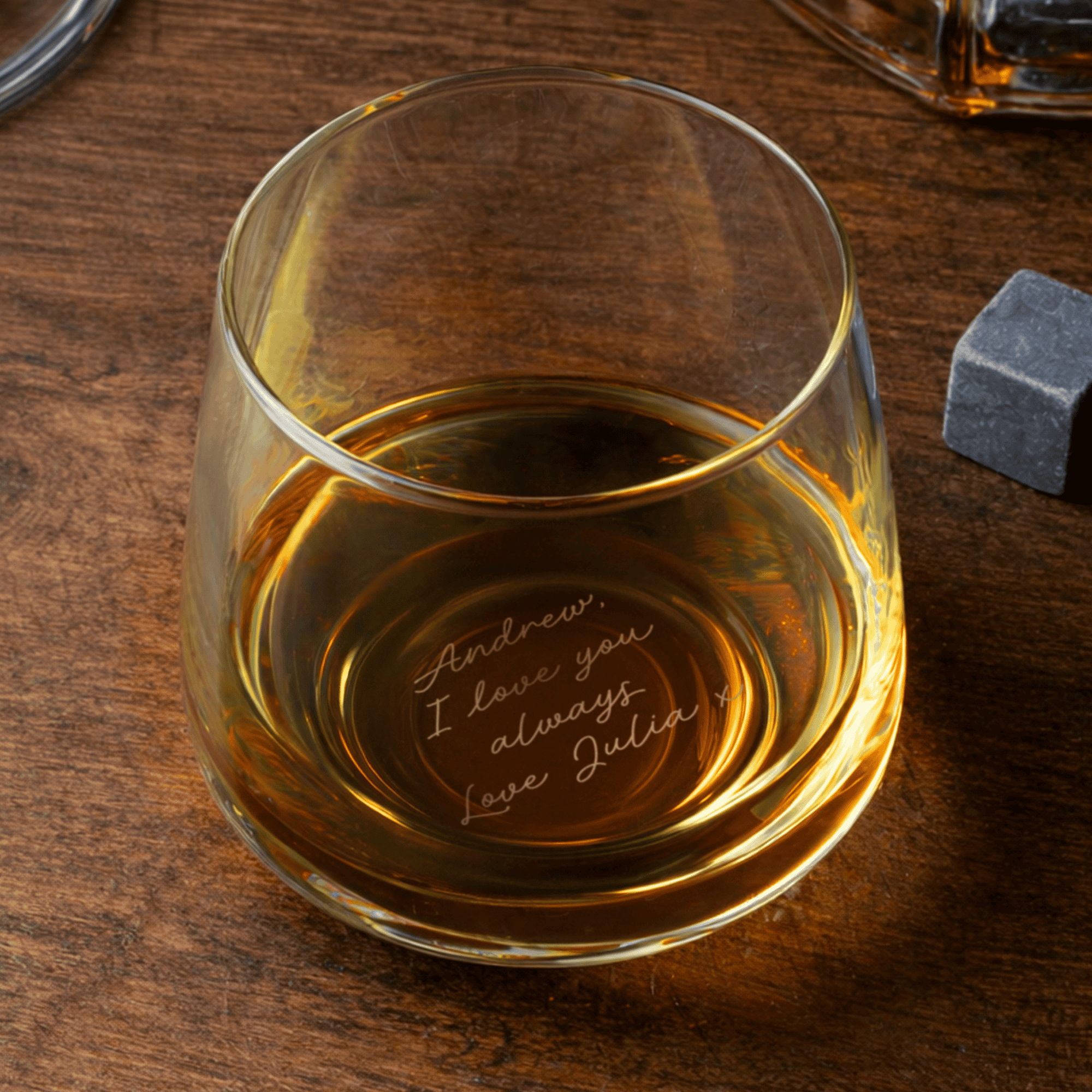 personalised base engraved secret tumbler