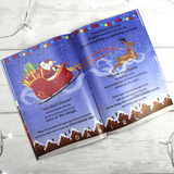personalised children's christmas book showing an inside page with the child's name personalised on it