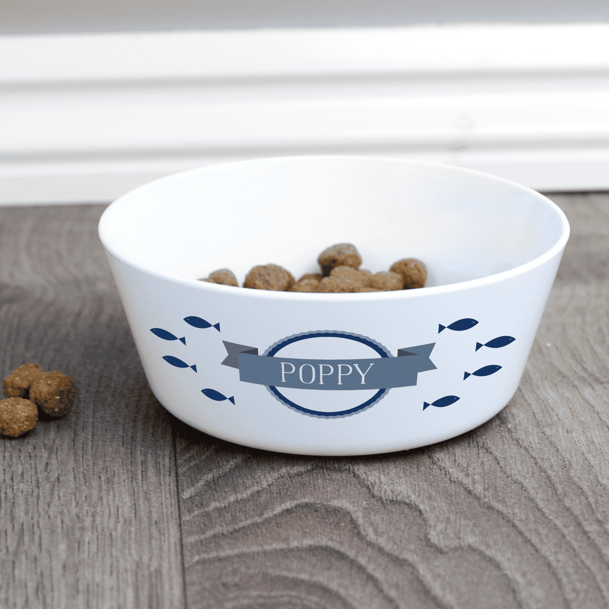personalised plastic cat bowl personalised with any name