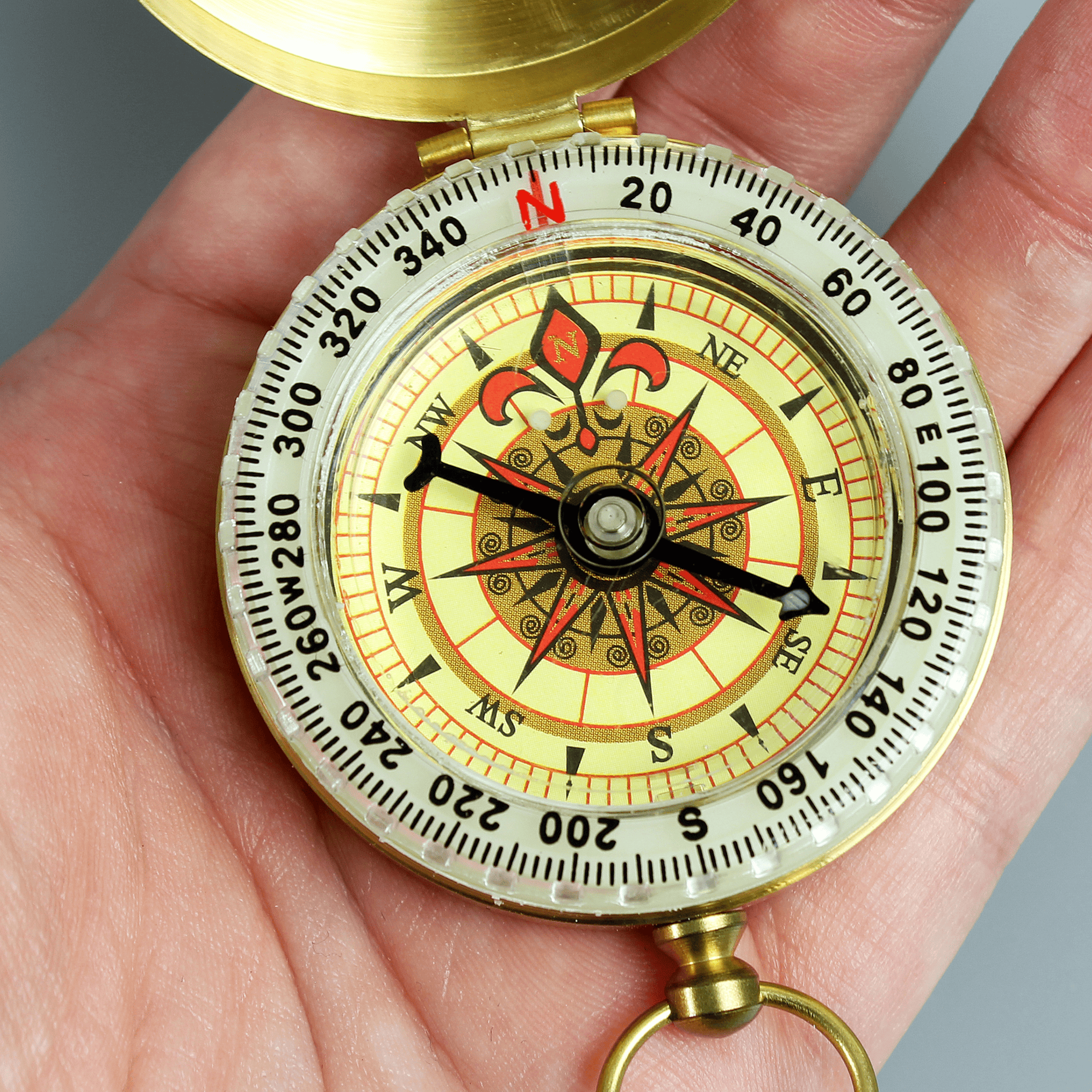 personalised engraved compass with any message over 4 lines on the front