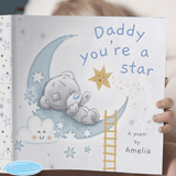 personalised daddy you're a star poem book front cover