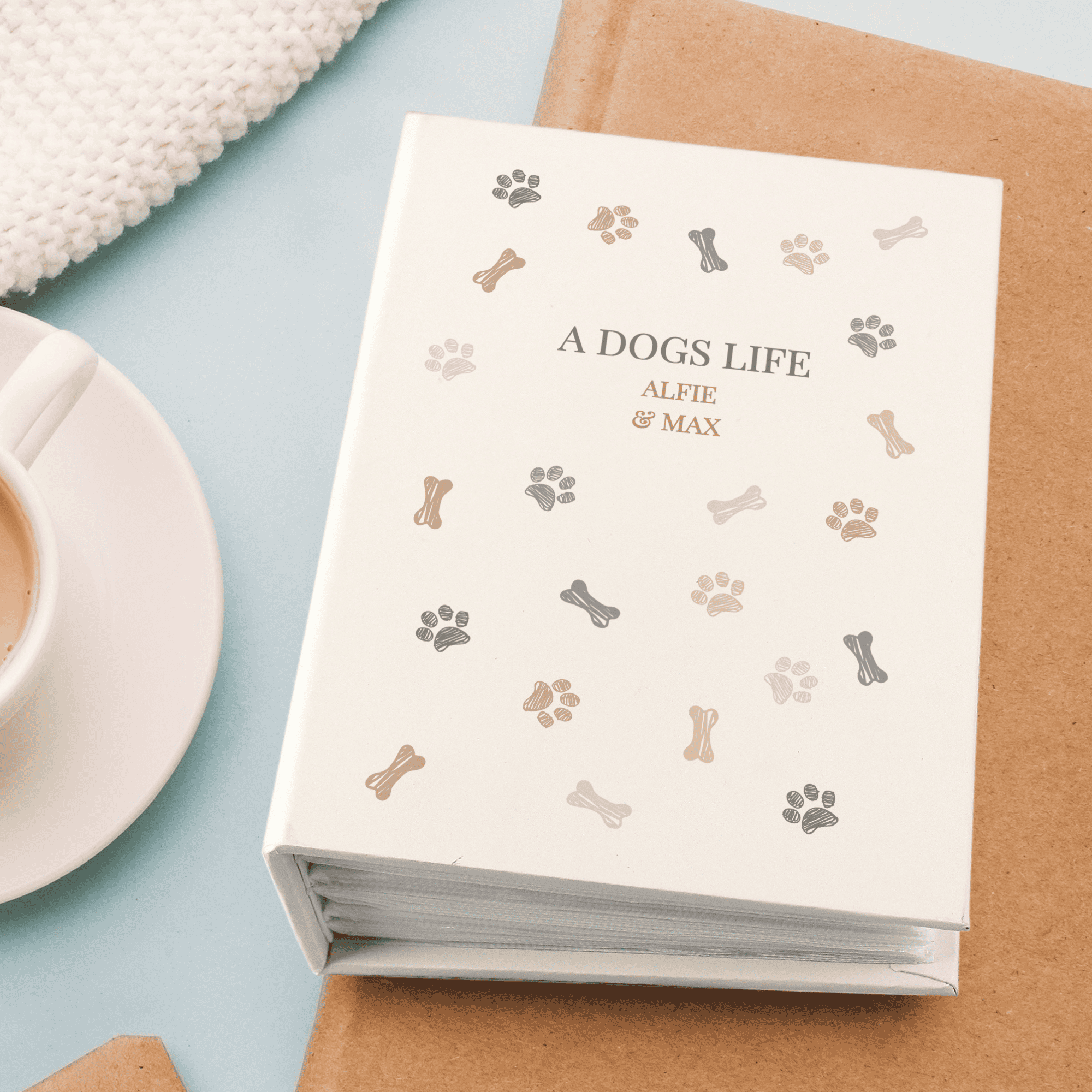 personalised dog album with sleeves