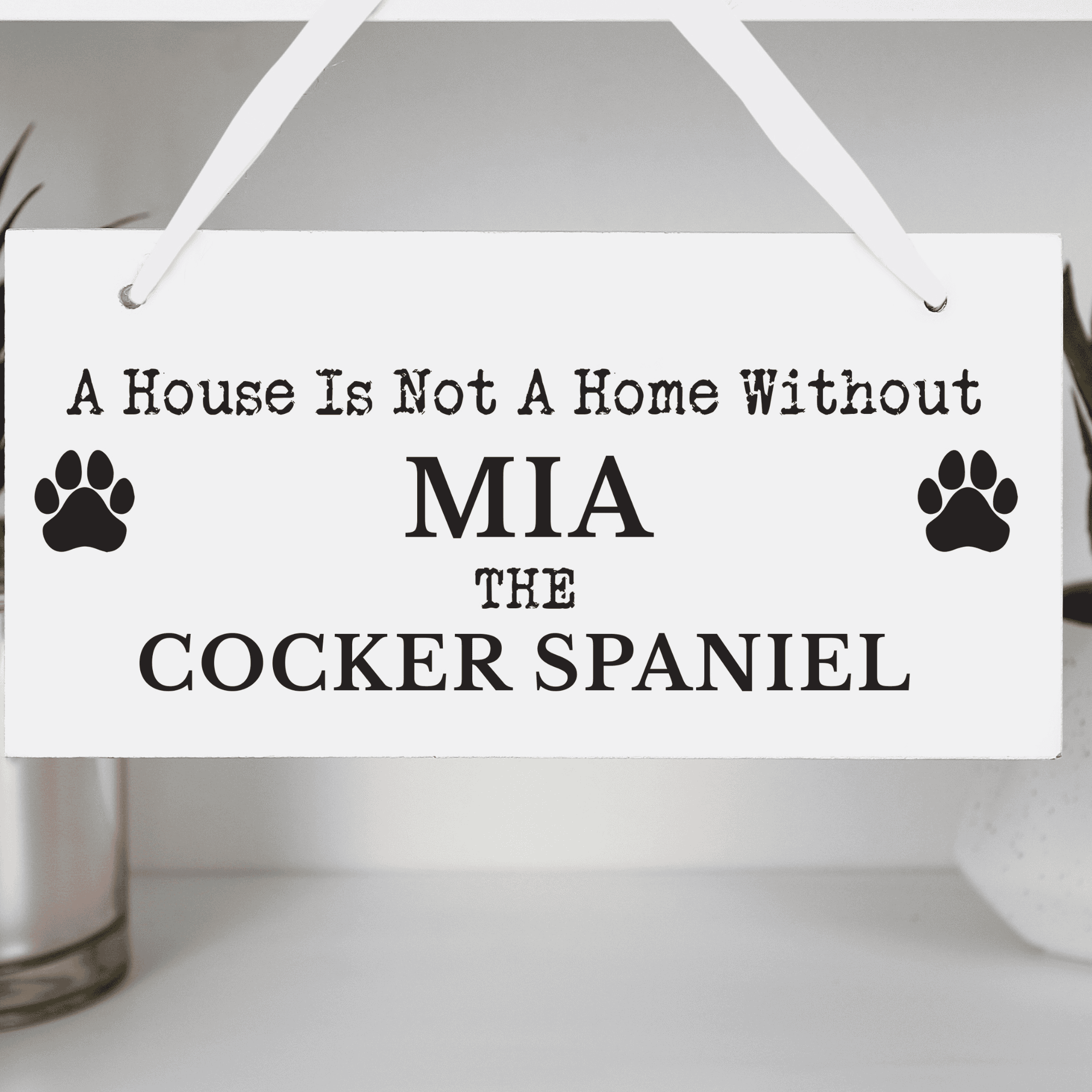 Personalised Dog Breed Wooden Sign