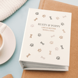 personalised dog album with sleeves