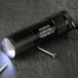 personalised mini torch with any message personalised over 3 lines