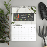 personalised gardening a4 wall calendar