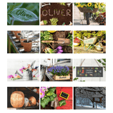 personalised gardening a4 wall calendar
