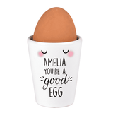 you're a good egg personalised white egg cup