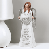 personalised guardian angel ornament with any name and short message on the dress