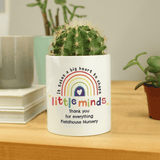 personalised little minds ceramic storage pot personalised with any message over 3 lines