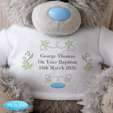 personalised me to you botanical teddy bear with any message over 3 lines personalised on the t-shirt