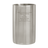 personalised any message wine cooler