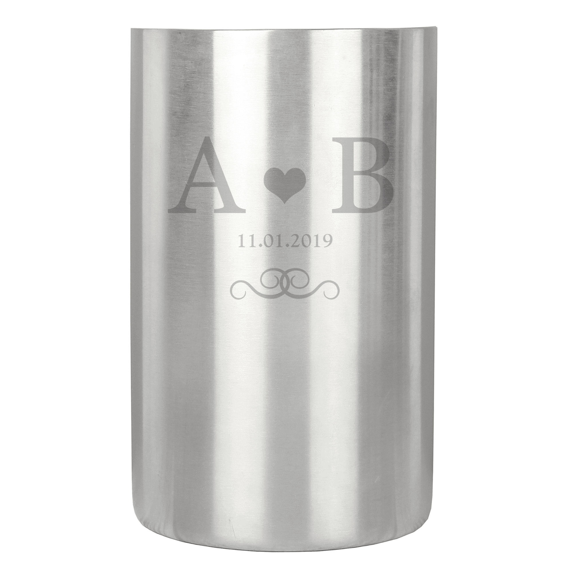 personalised mongram wine cooler