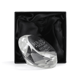 personalised mr and mrs paperweight with any surname and date engraved on it