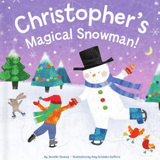 book cover of the personalised book the magical snowman
