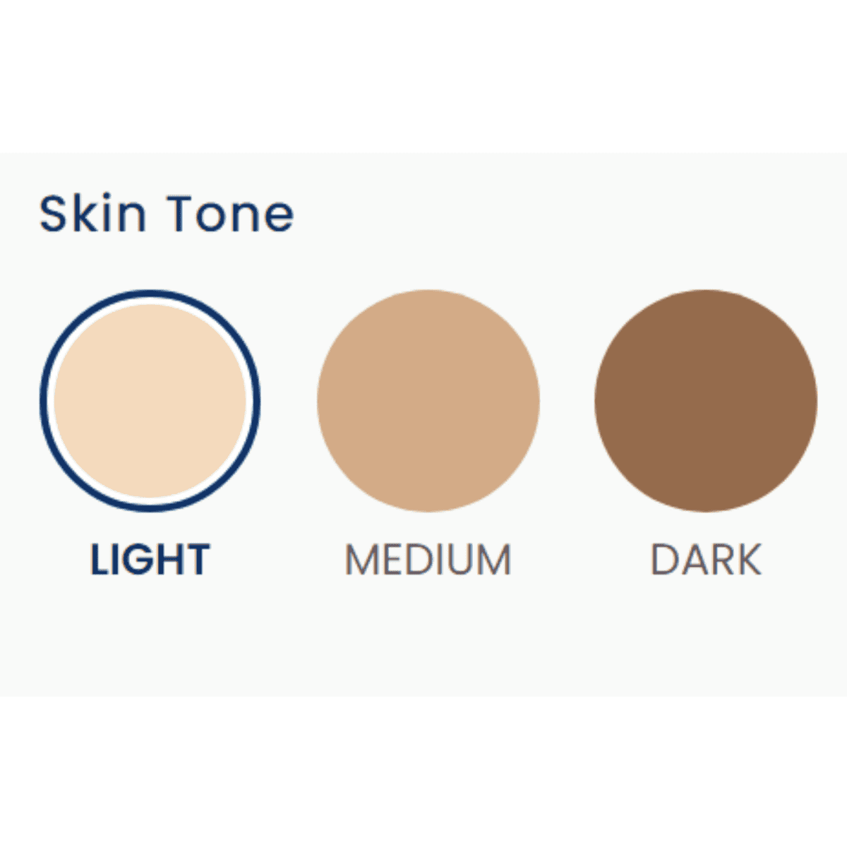 the 3 skin tones that can be selected in this personalised Christmas book