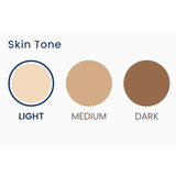the 3 skin tones that can be selected in this personalised Christmas book