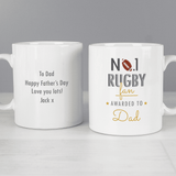 personalised no1 rugby fan mug