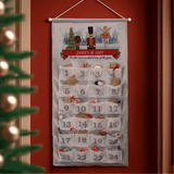 personalised nutcracker advent calendar showing little treats in each pocket