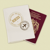 personalised cream passport cover with any name personalised on the cover